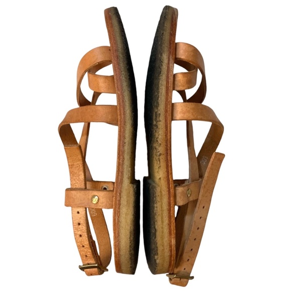 DUCKFEET Bornholm Leather Cross Strap Flat Sandals DENMARK - Picture 9 of 11